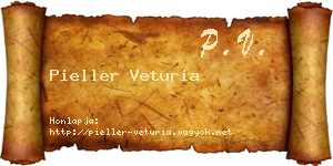 Pieller Veturia névjegykártya